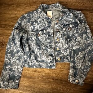 LoveShackFancy/Gap floral print jean jacket. Brand New